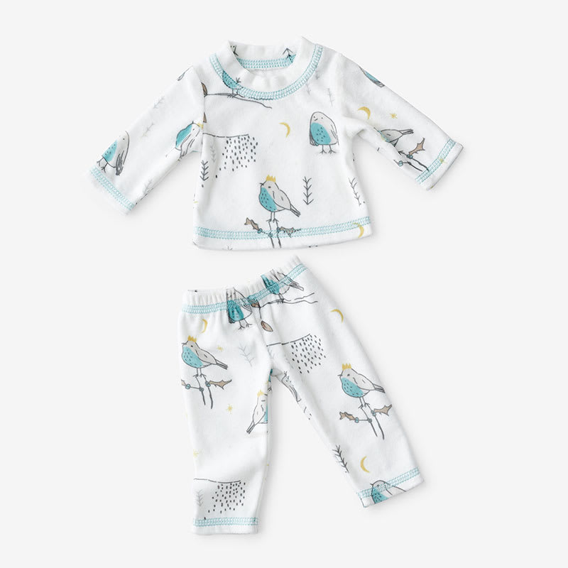 Mother & Daughter Cozy Sleepwear – Doll Pajama Set - Birds - The