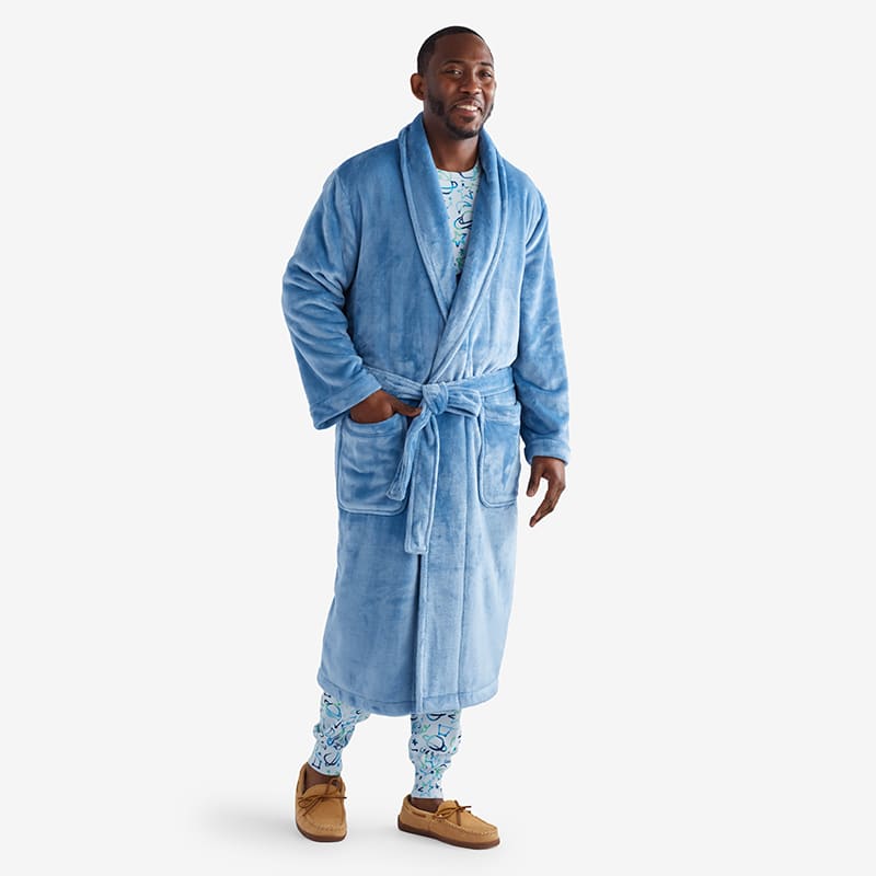 Mens robe slipper set best sale