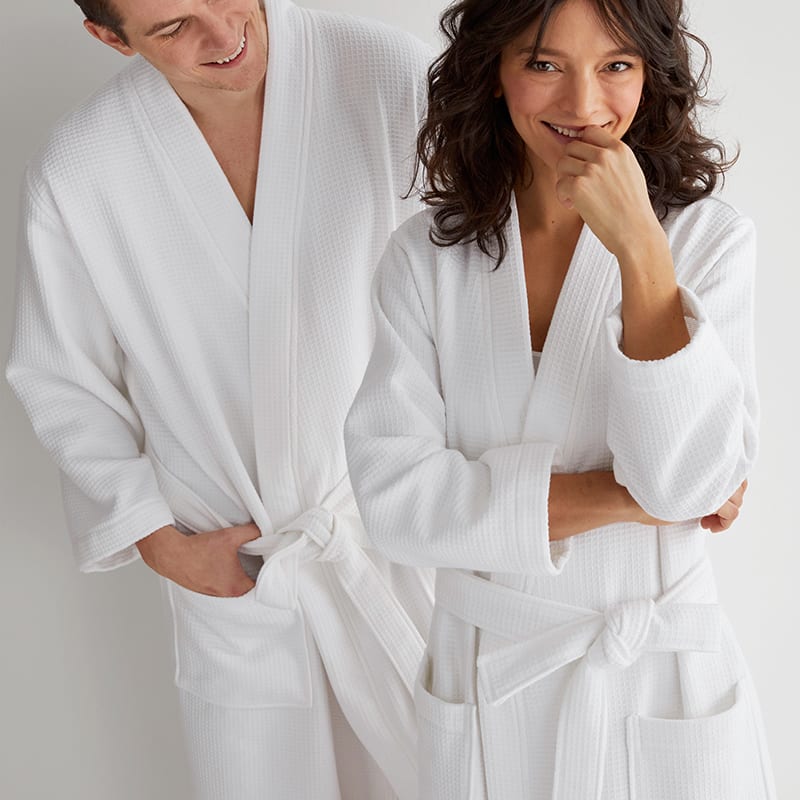 Resort Waffle & Terry Cloth Spa Robe