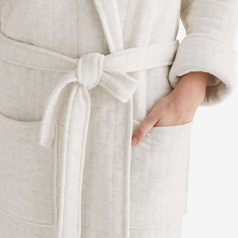 Air Layer Jersey Knit Robe