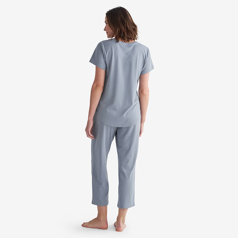 Solid Jersey Short Sleeve Pajamas in Women's Cotton Pajamas, Pajamas for  Women