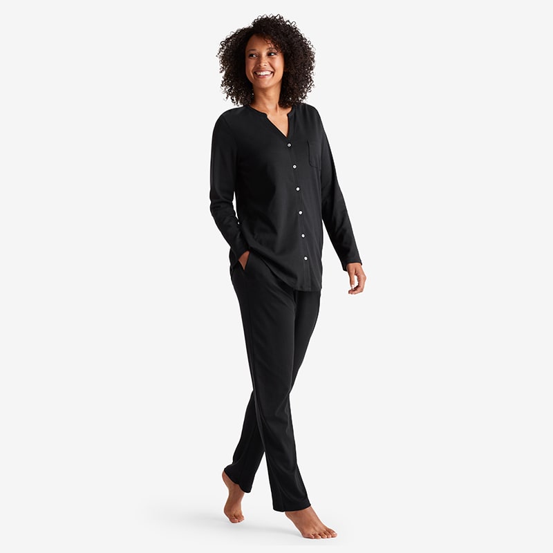Cotton button up pj set new arrivals