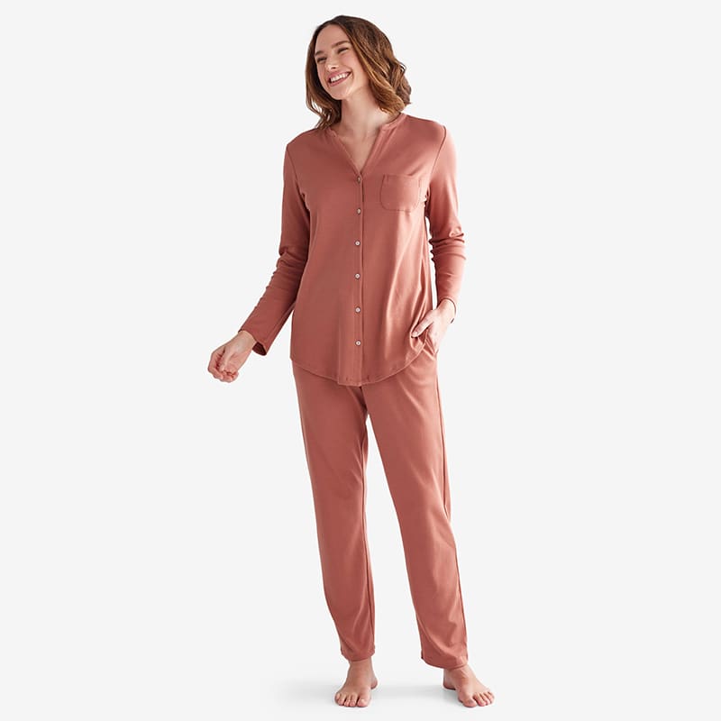 Classic Pima-Cotton-Jersey Pajama Set