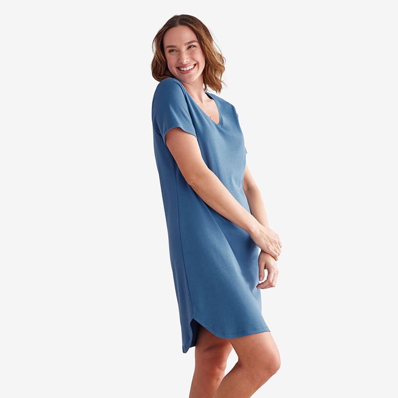 Pima cotton sleep shirt clearance