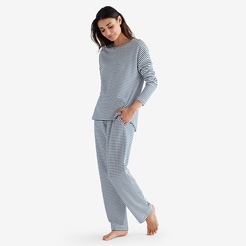 Striped shop cotton pajamas