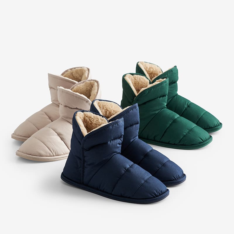 Down bootie slippers clearance