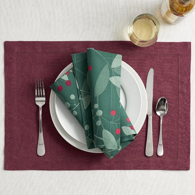 Linen placemats and napkins sets, Square placemats for table, Reusable  napkins - Shop Daloni Place Mats & Dining Décor - Pinkoi