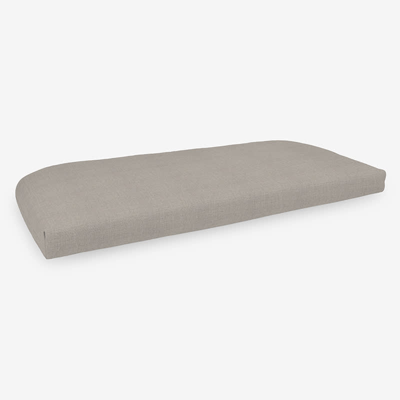 Contoured Chair Cushion - Gray, Size 18 in. x 18 in. x 3 in., Sunbrella | The Company Store