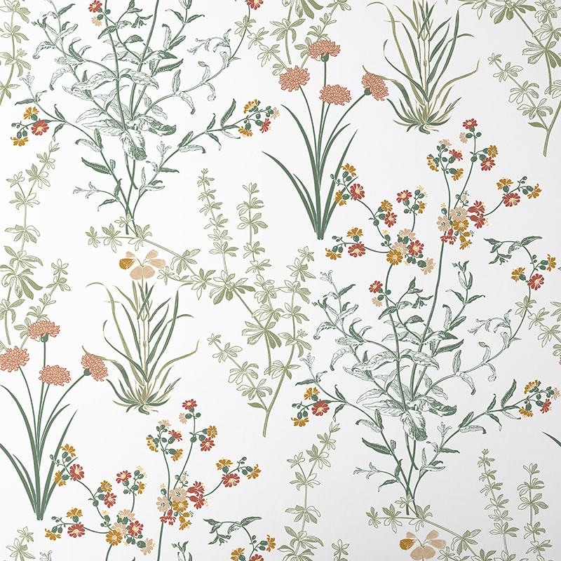 Vintage Ditsy Floral Wallpaper  Vintage Wallpapers - Online Shop