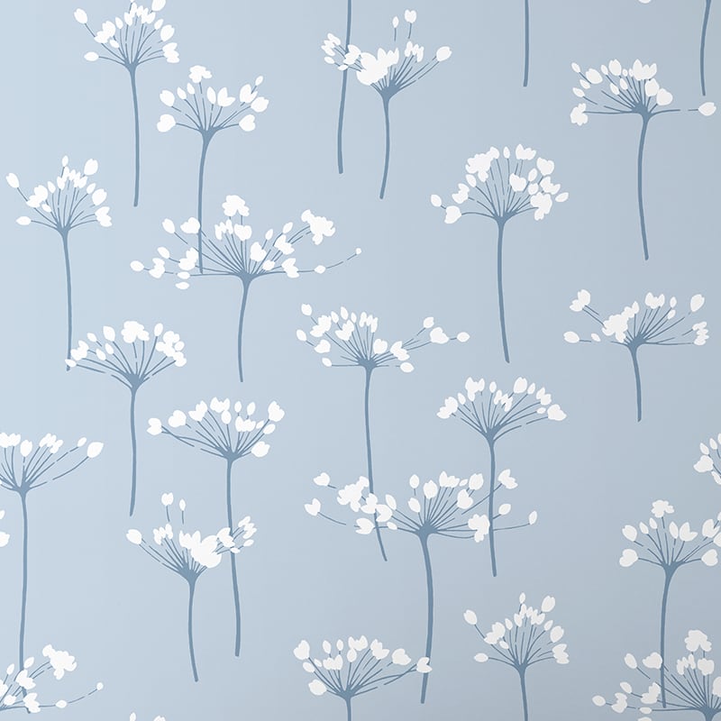 Wallshoppe Dandelion Floral Print Wallpaper