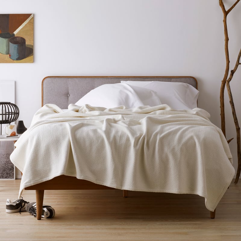 Organic cotton twin blanket top