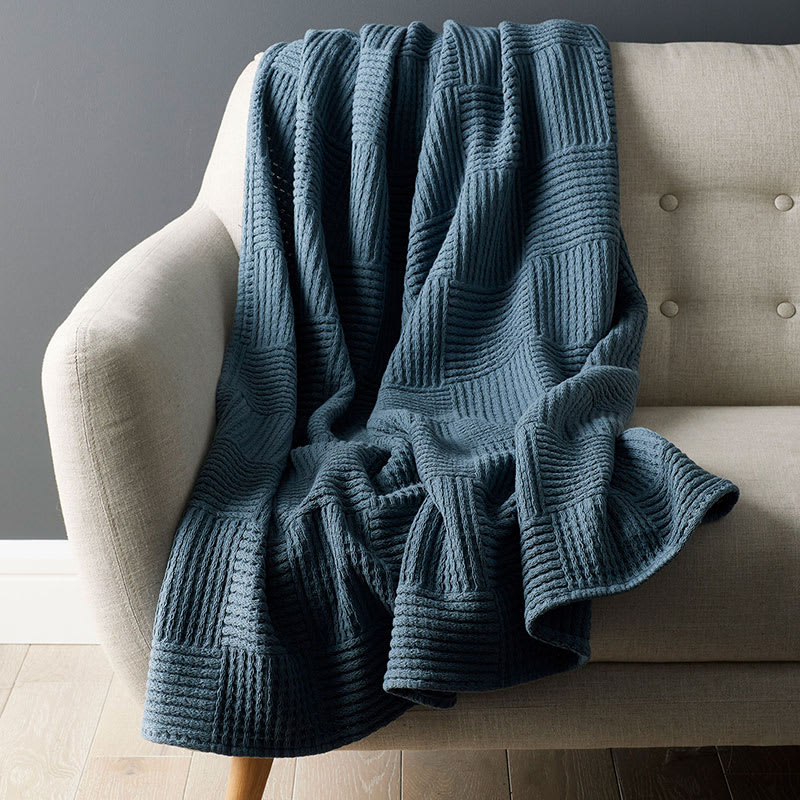 Basketweave throw sale