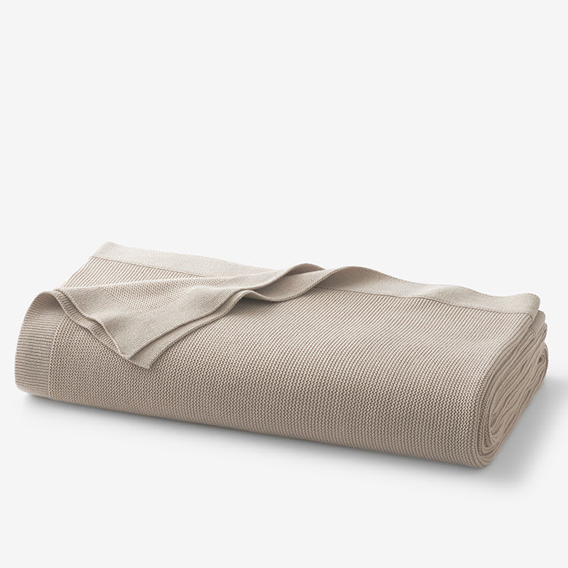 Classic All Season Breathable Cotton Knit Blanket | The Classic All Season Breathable Cotton Knit Blanket | The