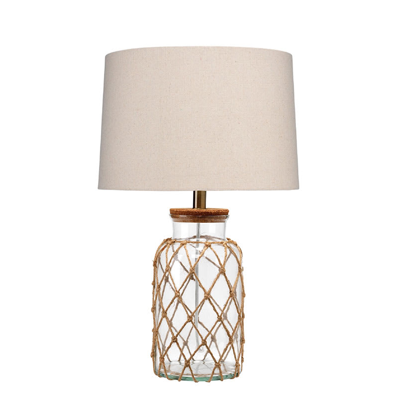 Glass and rope lamp deals