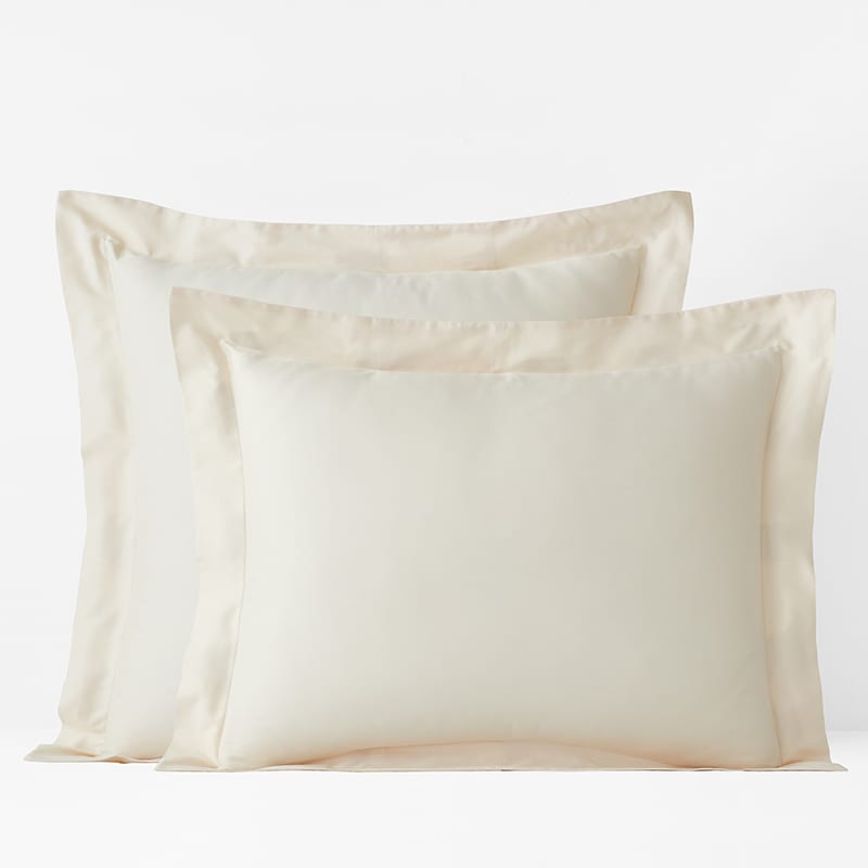 Cream euro pillow shams sales