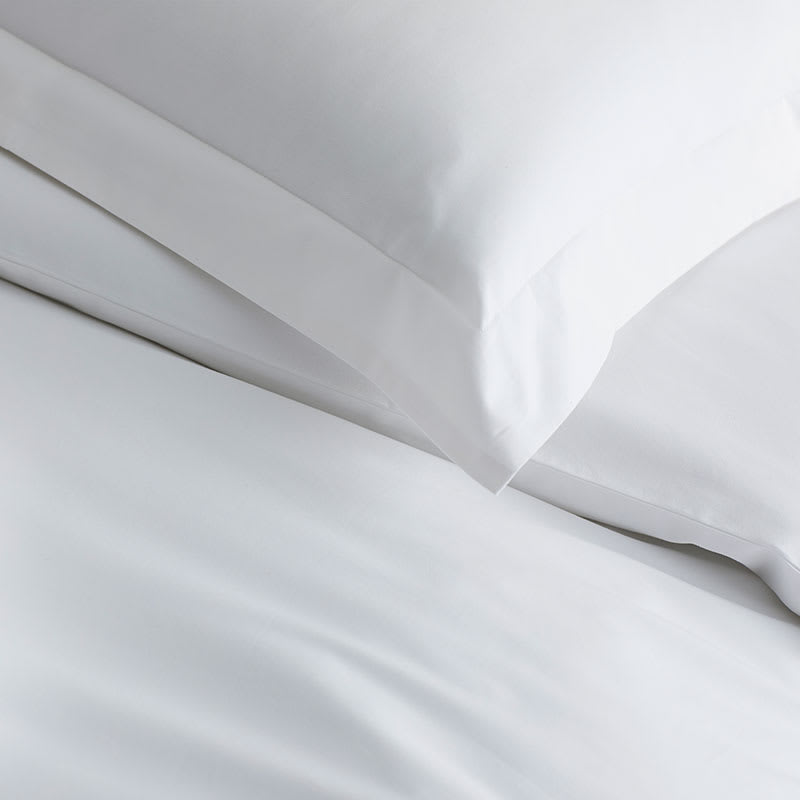 GhostBed Supima Cotton and Tencel Sheet Set - White - Twin