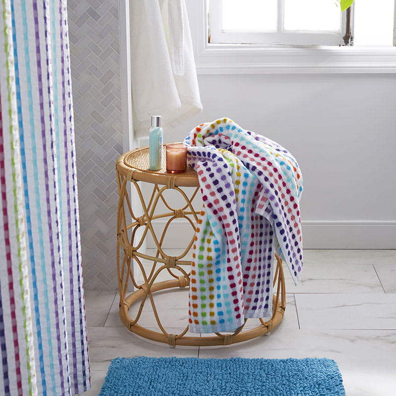 Waffle Cotton Bath Towel - White | The Company Store