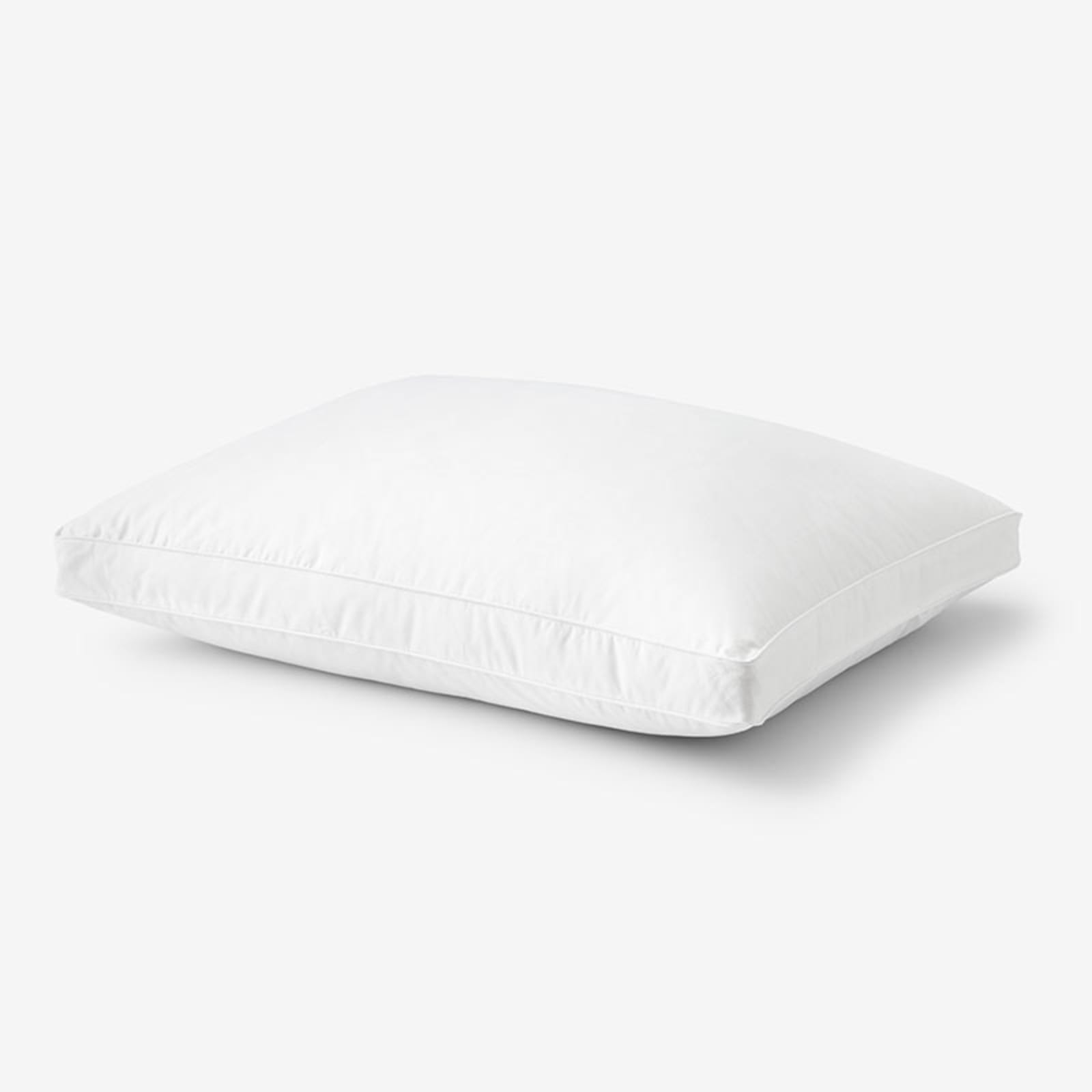 Comfort Cushion Memory Foam Gusseted Pillow - White