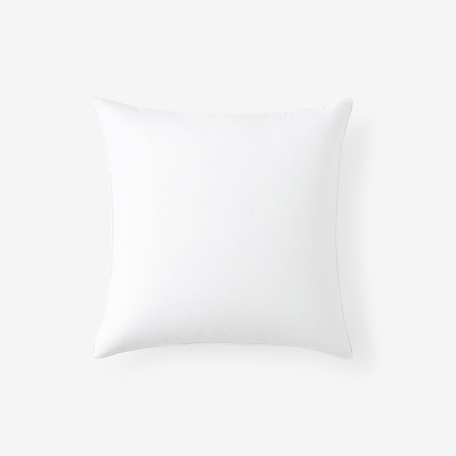 Feather and Down Square Pillow Insert - White, Size 18, Cotton | The Company Store