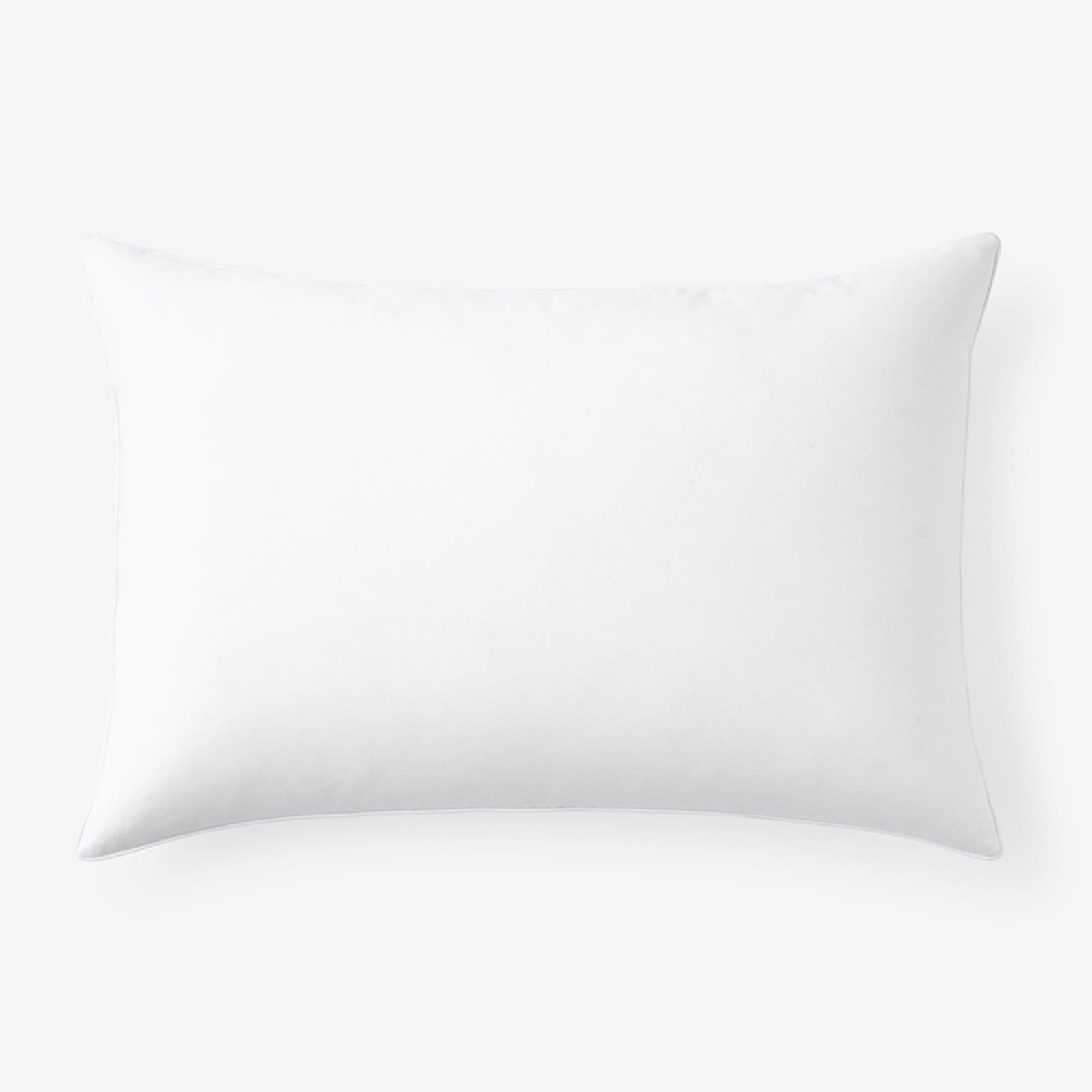 Feather and Down Lumbar Pillow Insert - White, Size 14 x 30, Cotton | The Company Store