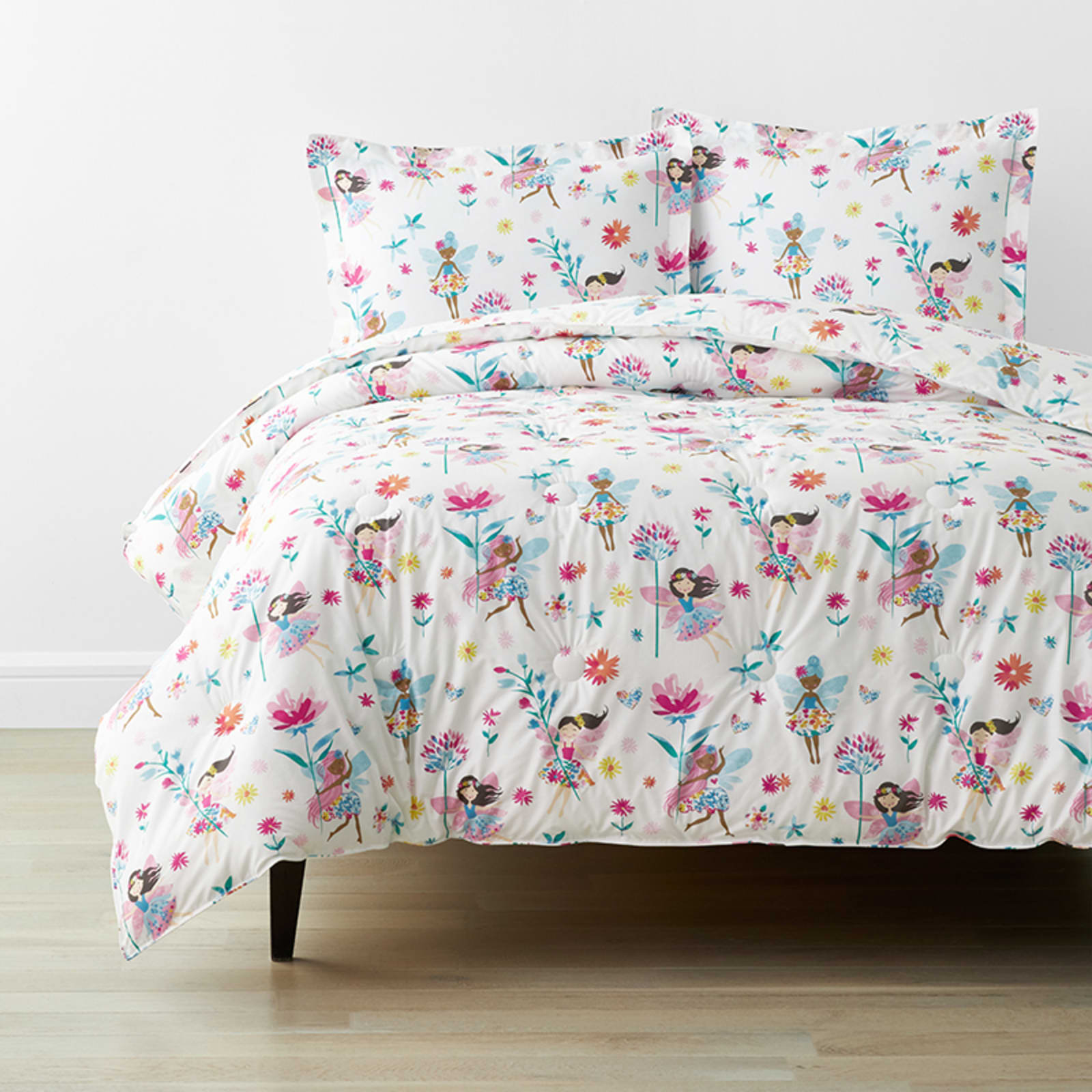 Bright Floral Print Kids' Comforter Set