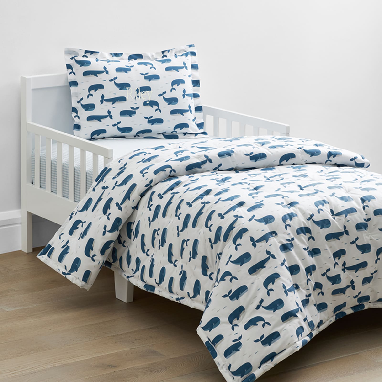 Company Kids™ Whale Print Toddler Comforter Set | The Company Store