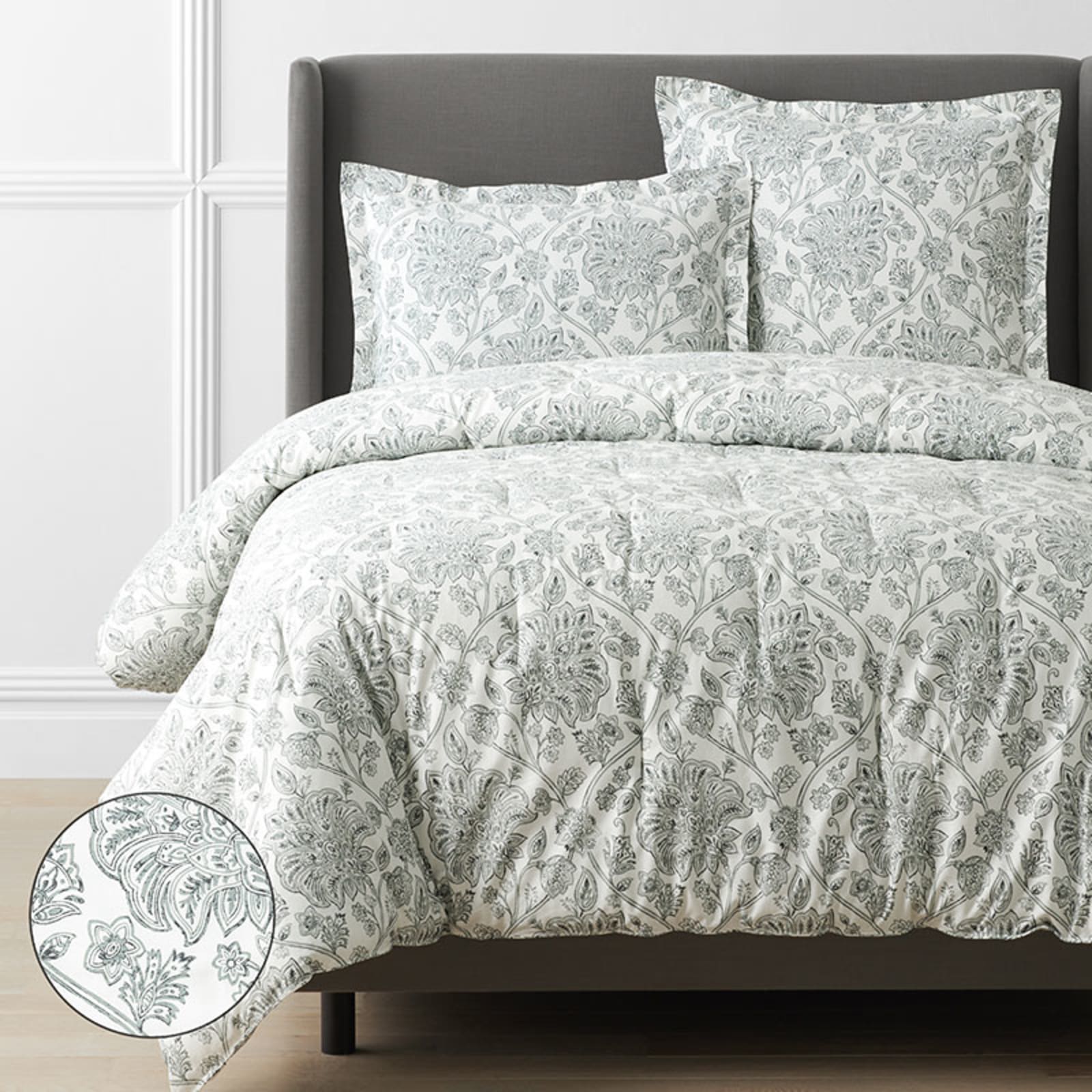 Linen and cotton duvet cover set, Simons Maison