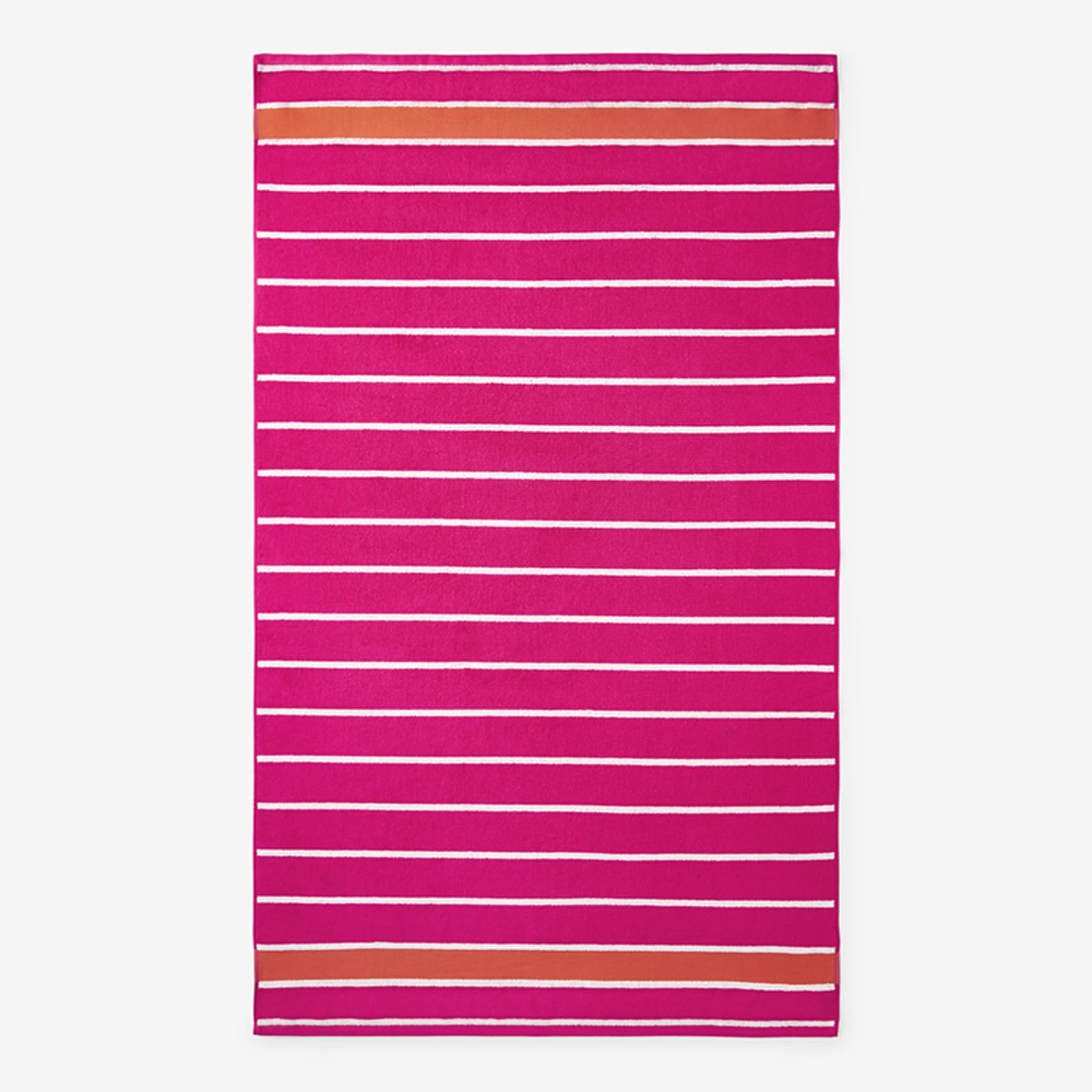 Navy Blue Wht Horiz Stripe Hot Pink Name Monogram Decorative