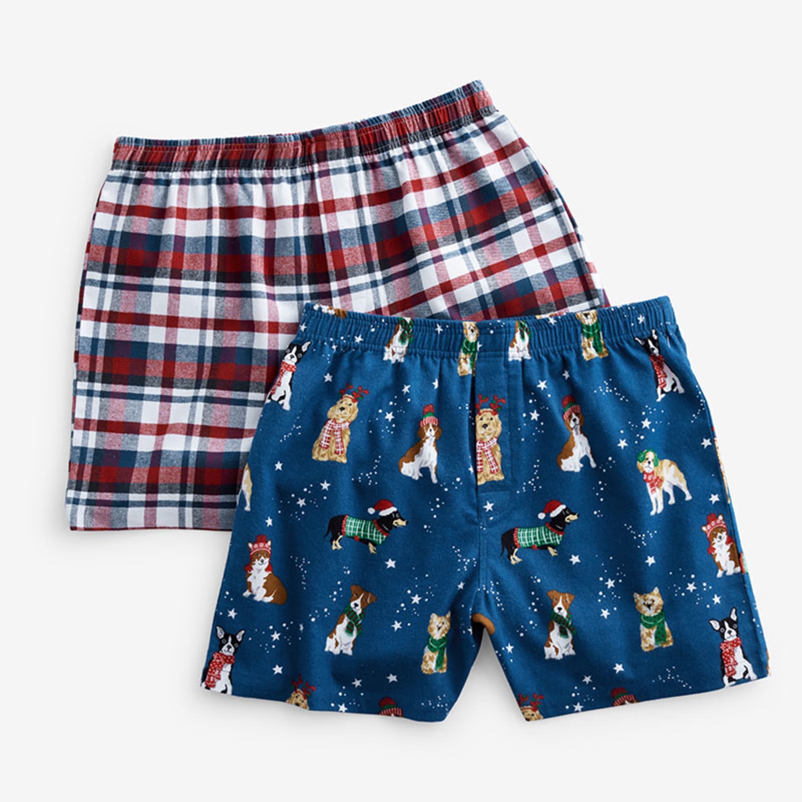 Old Navy Womens XL Flannel Boxer Pajama Shorts Santa Claus Christmas Blue  Winter - $19 New With Tags - From Owlison