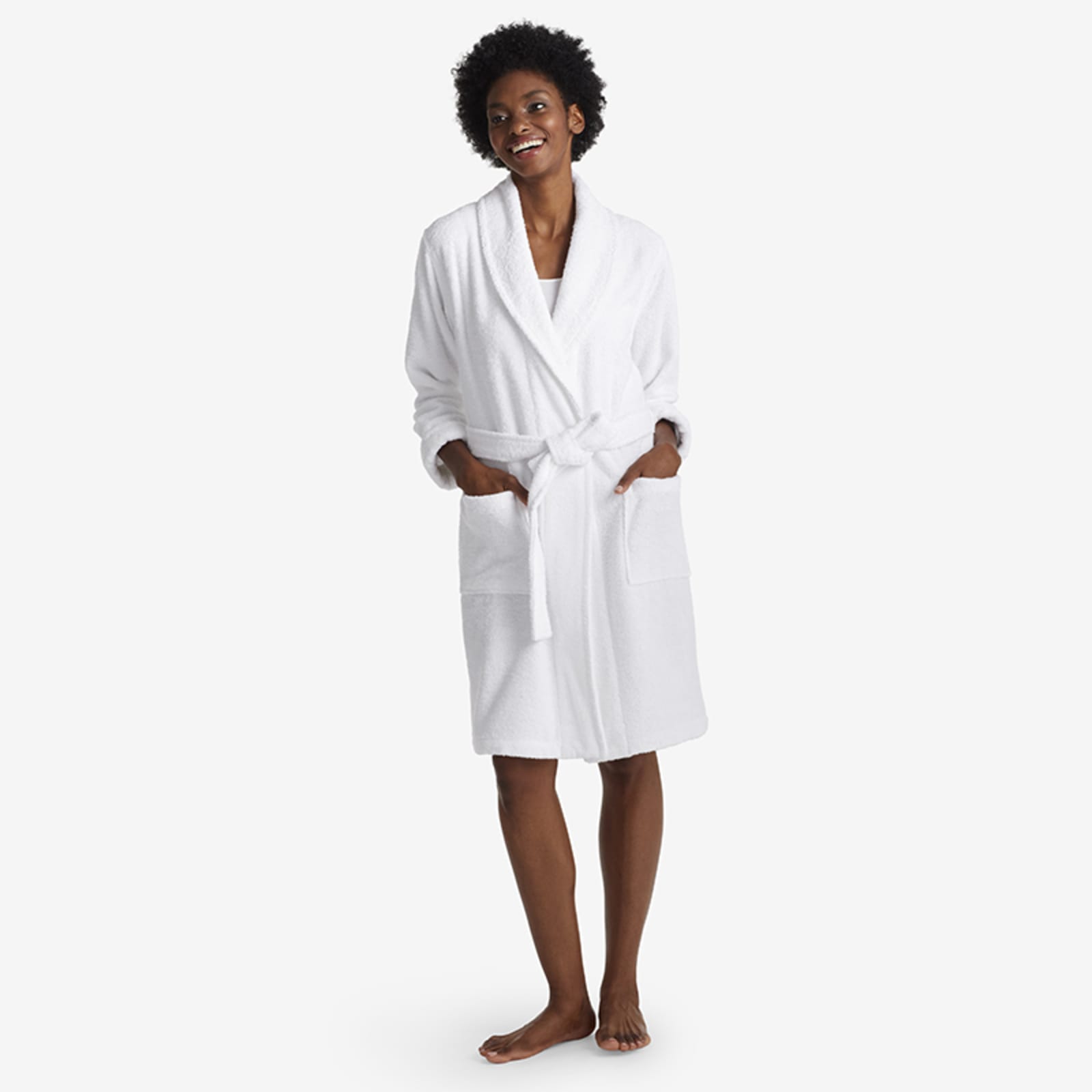 Organic White Turkish Cotton Hooded Bathrobe L/XL + Reviews