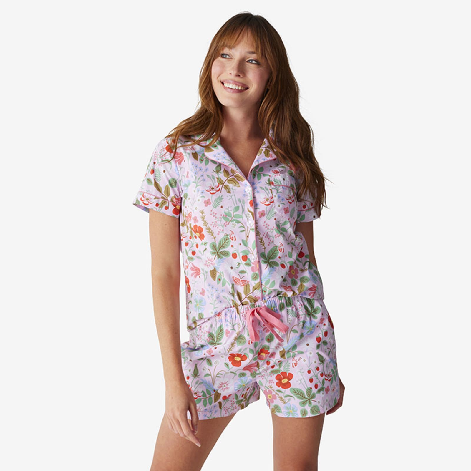 Rifle Paper Co. Poplin Women's PJ Shorts Set