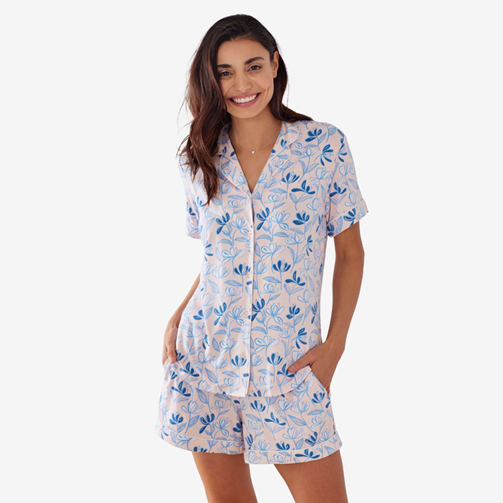 TENCEL™ Modal Jersey Knit PJ Shorts Set