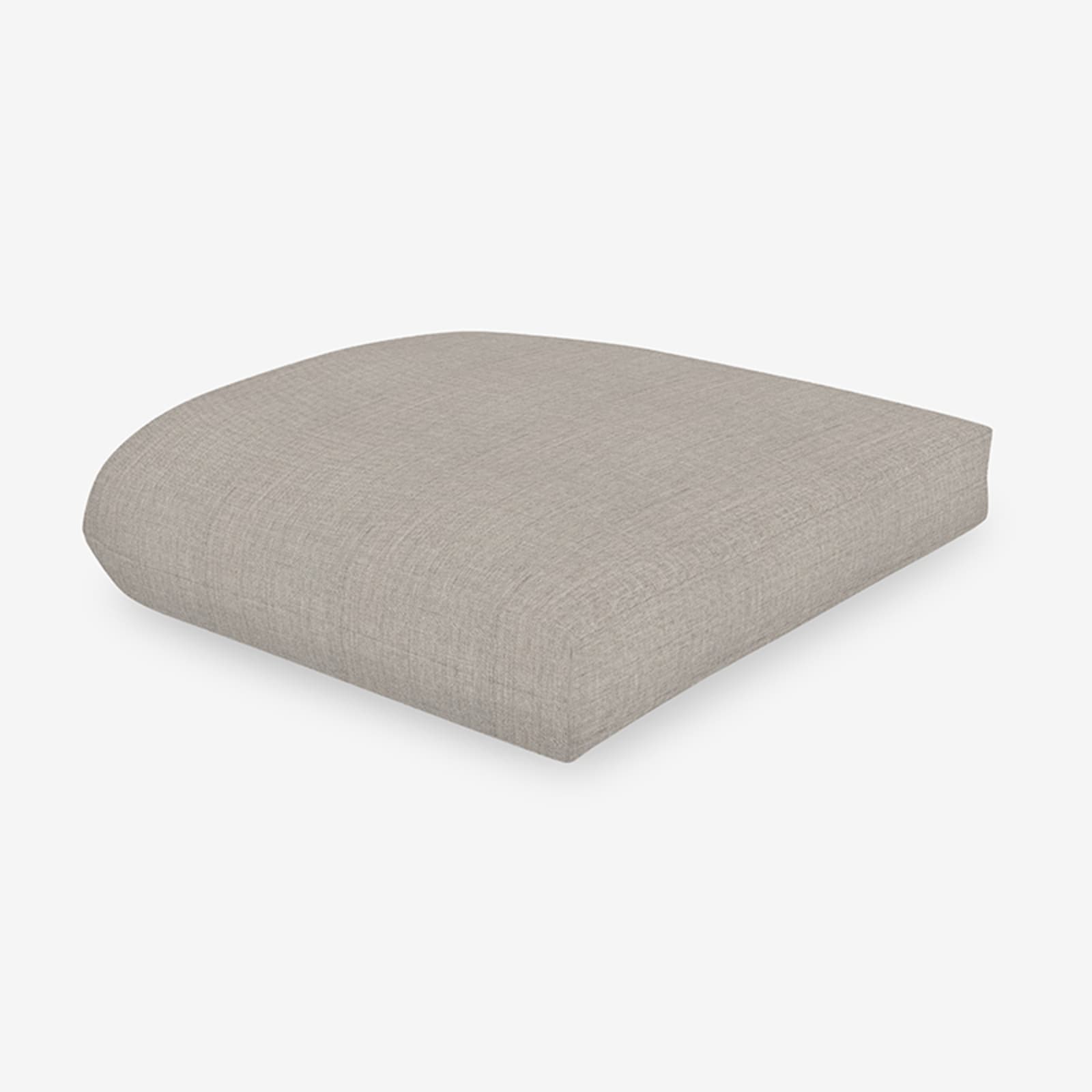 Contoured Chair Cushion - Gray, Size 18 in. x 18 in. x 3 in., Sunbrella | The Company Store