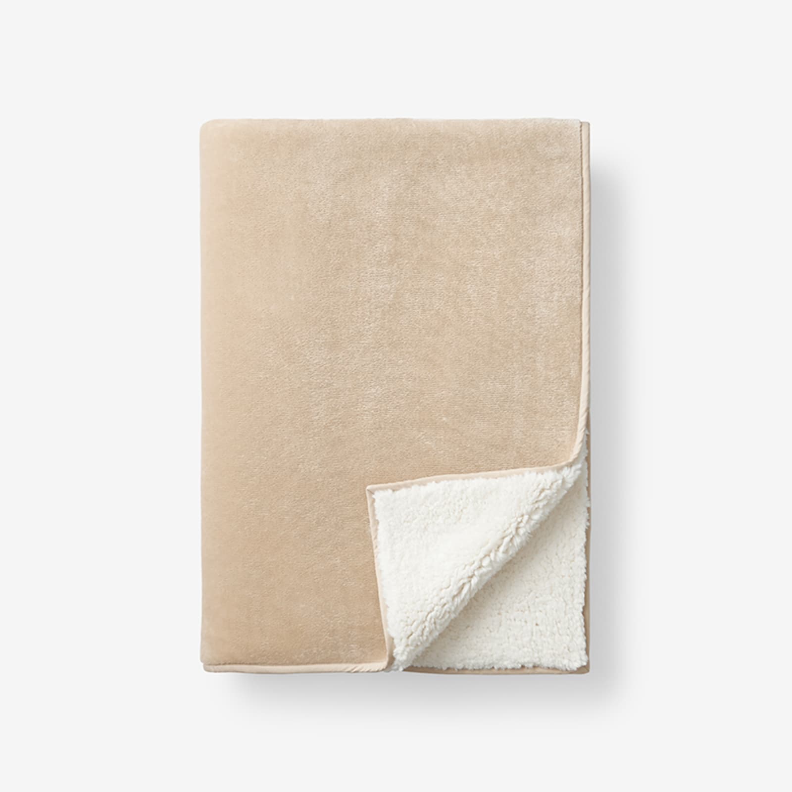 Sherpa plush throw blanket sale