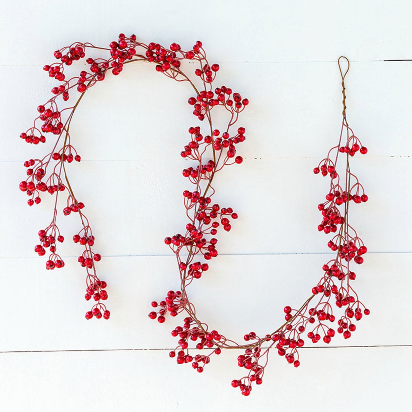 Faux Red Berry Holiday Garland