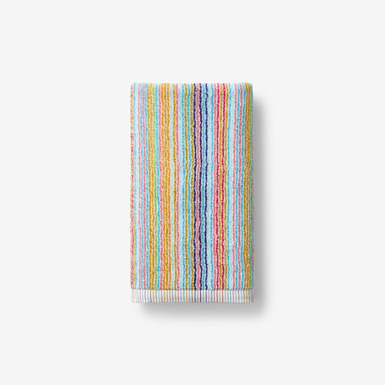 Multi colored striped bath towels best sale
