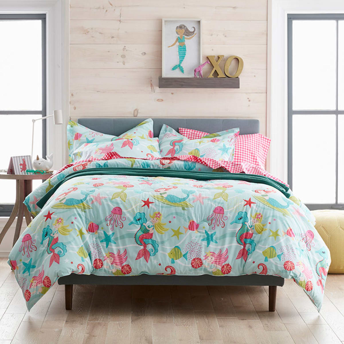 Ocean Mermaid Organic Cotton Percale Comforter | The Company Store Ocean Mermaid Organic Cotton Percale Comforter | The Company Store