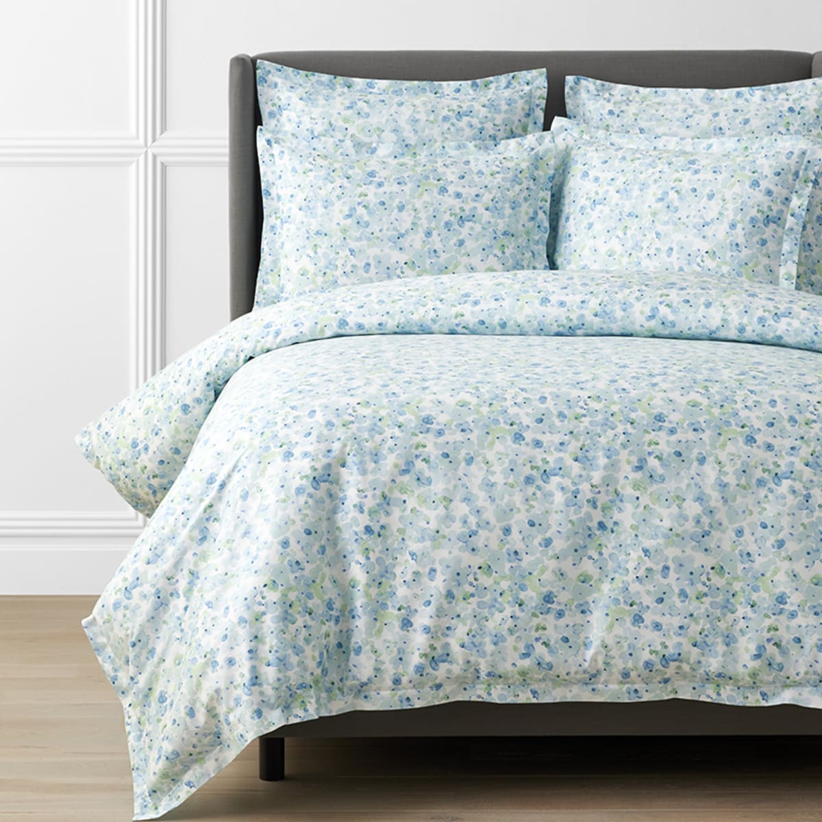 Legends Hotel Blue Green Watercolor Duvet Cover The Company Store