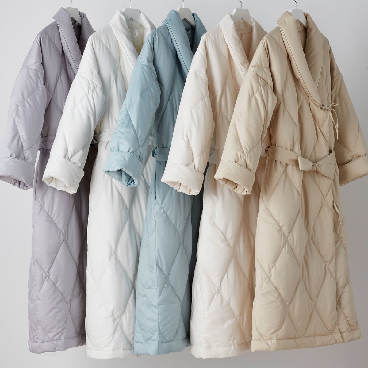 Down bathrobe clearance