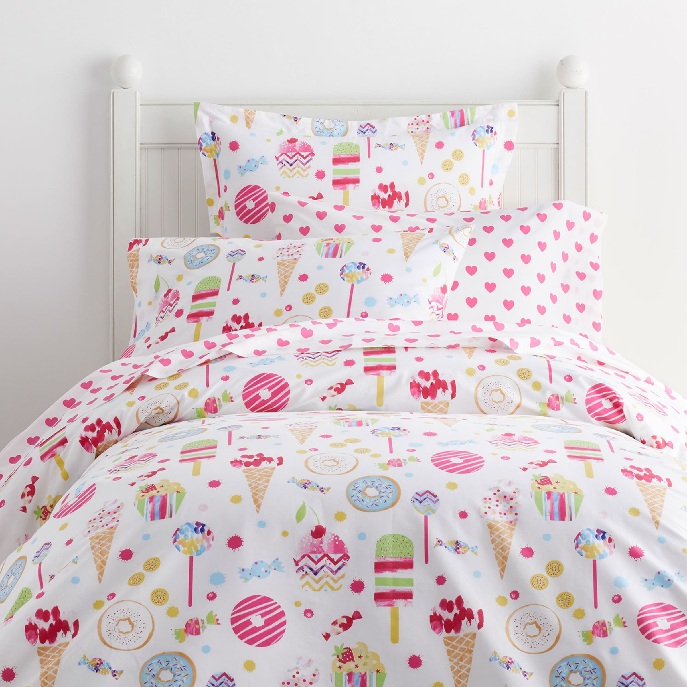 Sweet Treats Donut Print Kids Duvet Cover