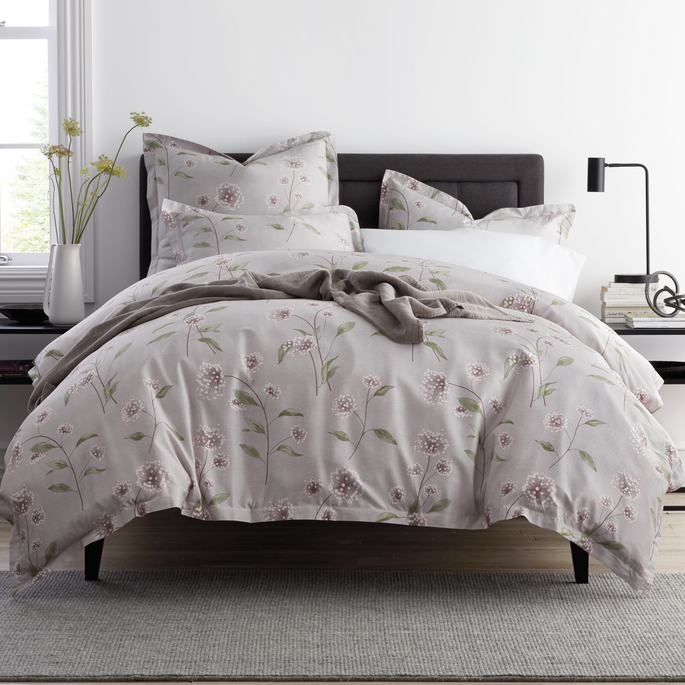 Organic Cotton Duvet Cover Avocado Green Mattress