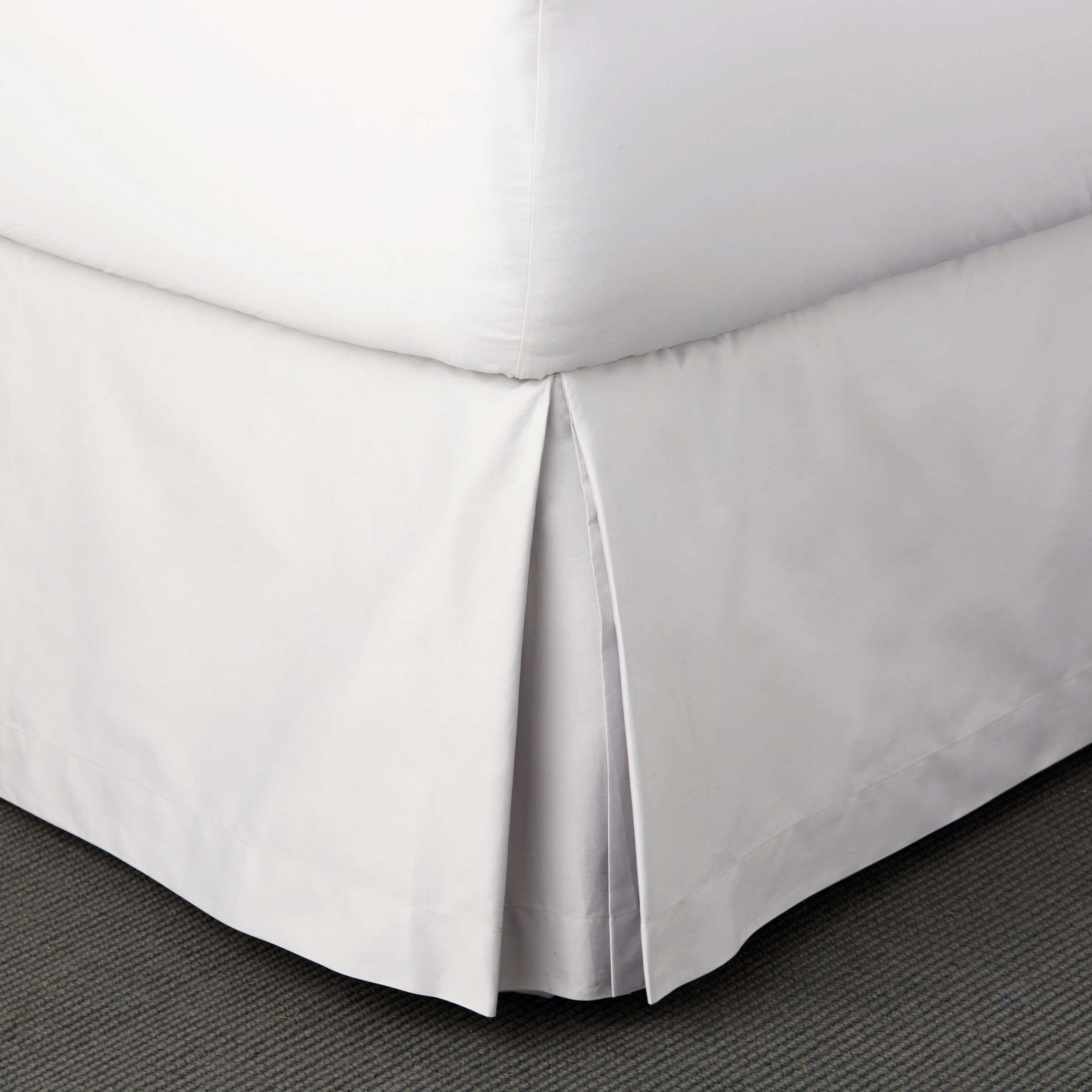 Solid Cotton Sateen Bedskirt 14 Inch Drop