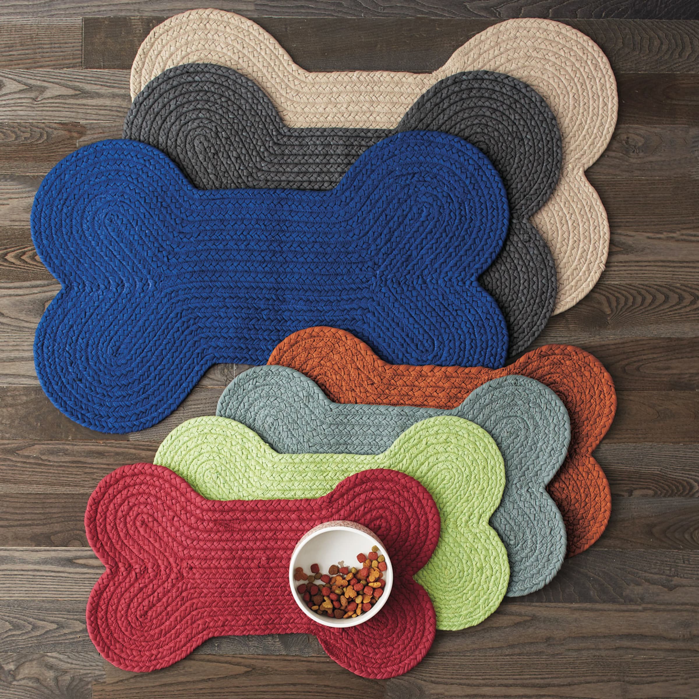 Bone shaped dog food mat clearance