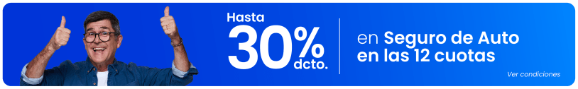 Compara Abril 2026 - Hasta 30% Descuento anual en Seguro Automotriz contratando con ciertas compañías