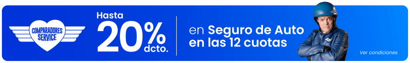 Compara Mayo 2026 - Hasta 20% Descuento anual en Seguro Automotriz contratando con ciertas compañías