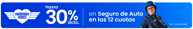 Compara Abril 2026 - Hasta 30% Descuento anual en Seguro Automotriz contratando con ciertas compañías