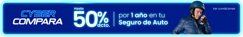 Cyber Compara Junio 2025 - Hasta 50% Descuento anual en Seguro Automotriz contratando con ciertas compañías