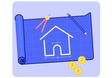 Plano de casa a hacer con crédito hipotecario