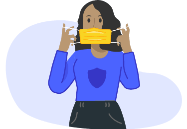 ilustración seguro COVID-19