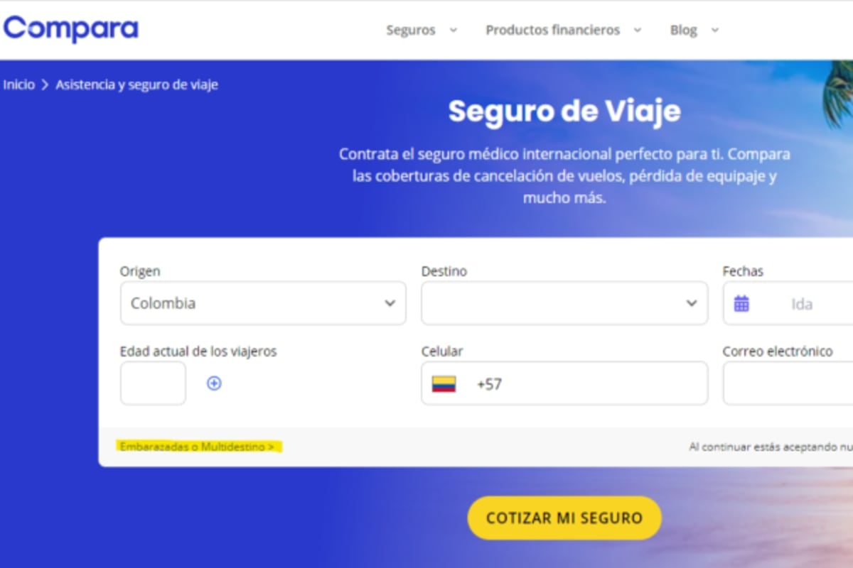 Seguro multidestino Compara